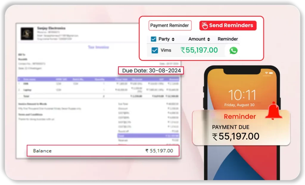 Automated Reminders for Due Payments