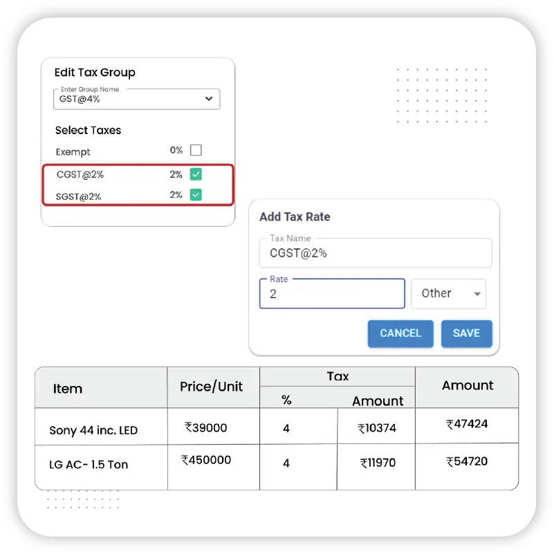 GST and Tax Compliance - Computerized Accounting Software