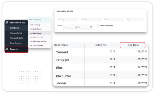 Expiry Date Tracking - Material Inventory Management Software