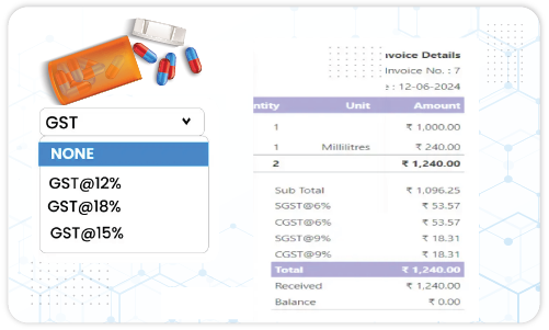 GST-Compliant Billing - Medical Bill Generator