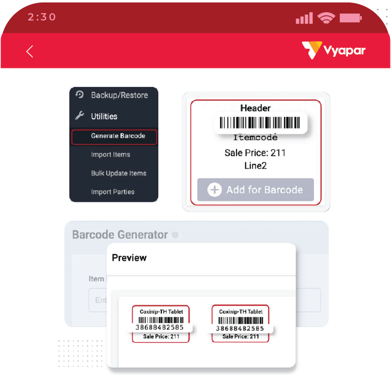 Barcode Scanning for Quick Entry