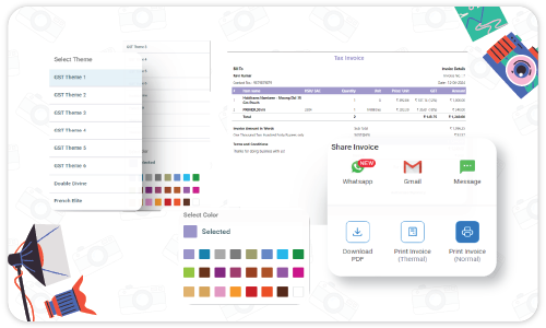 Custom Branding on Invoices - Photography POS Software