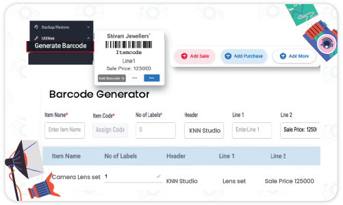 Barcode Integration for Products - Photography POS Software