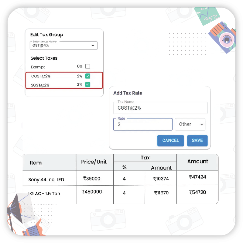 GST-Compliant Invoicing - Photography POS Software