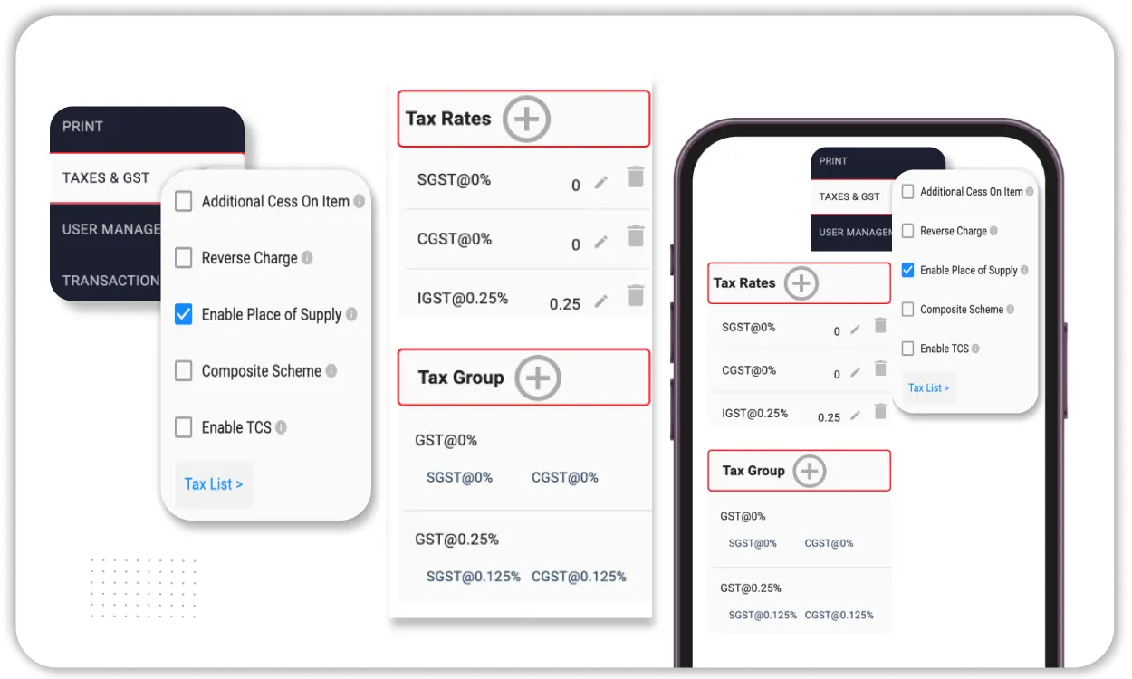 Custom Tax Calculation - Invoice App For Android