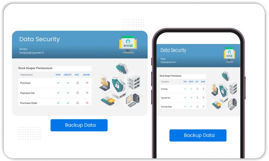 Data Backup and Security - Invoice App For Android