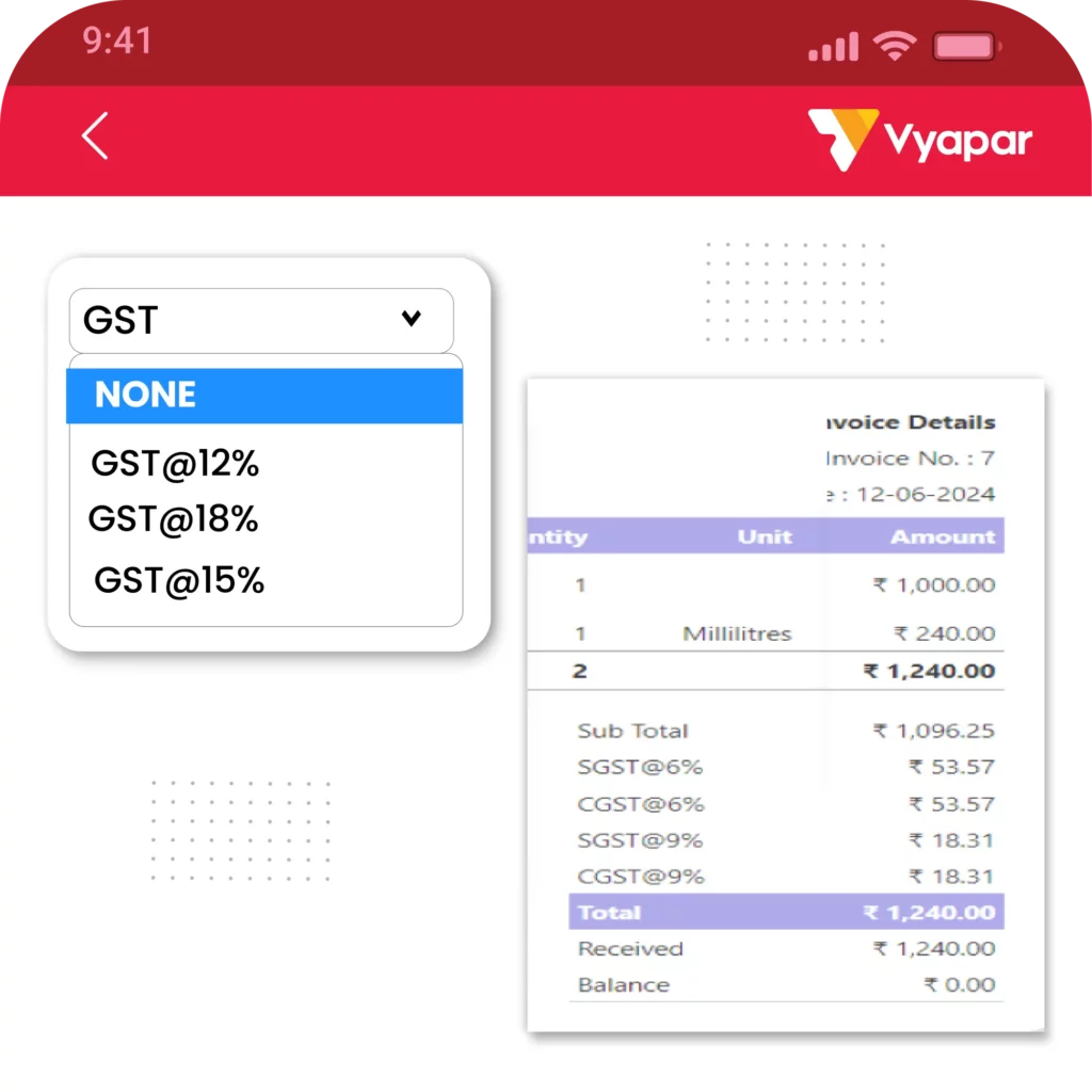 GST-Compliant Invoicing