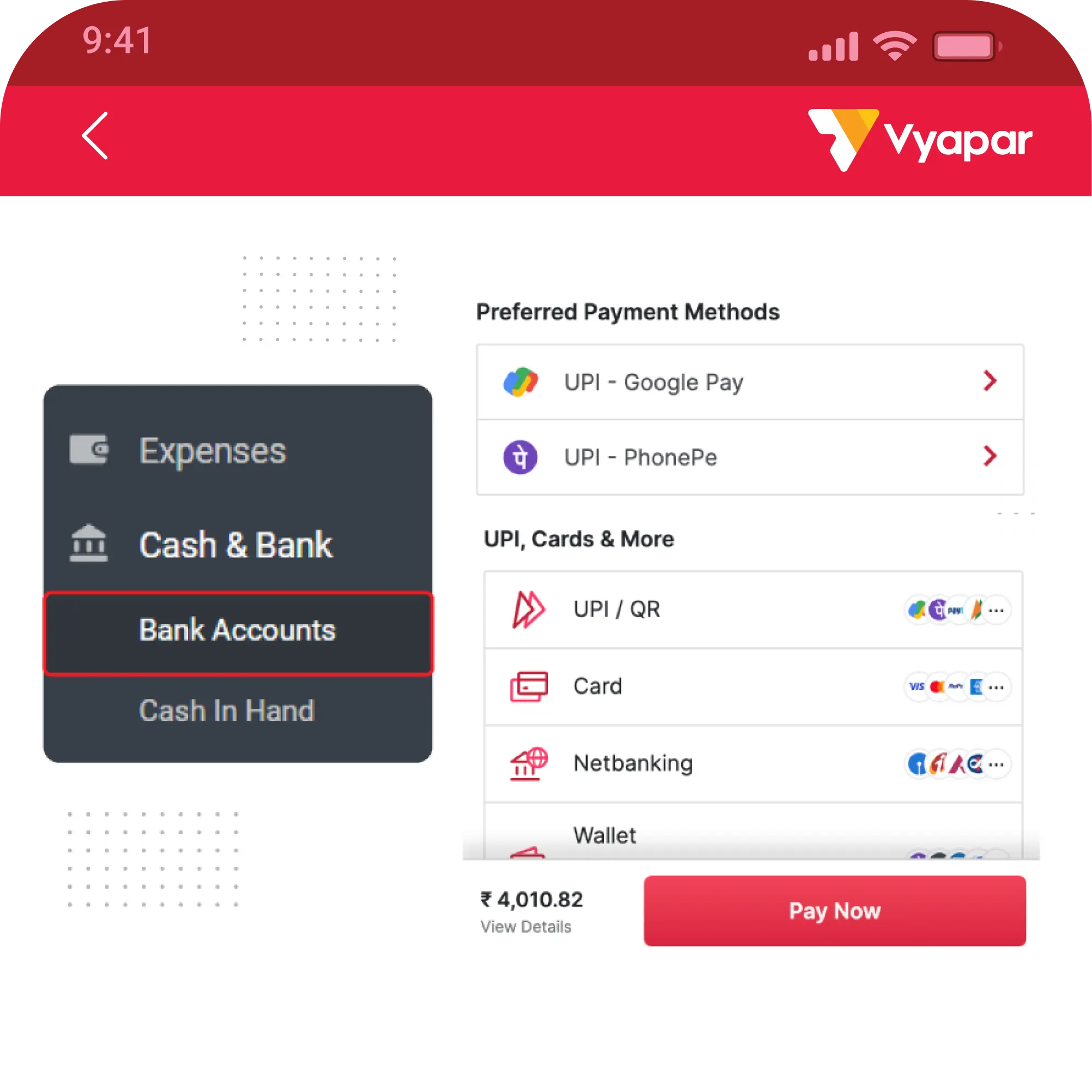 Integrated UPI & Digital Payment Options