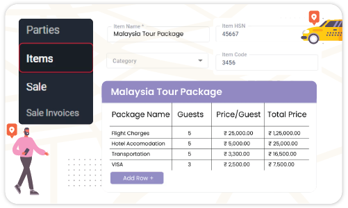 Tour Package Management - Taxi Bill Generator