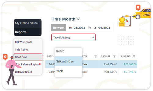 Cash Flow Management - Taxi Bill Generator