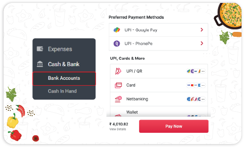 Multiple Payment Modes - Hotel Bill Generator