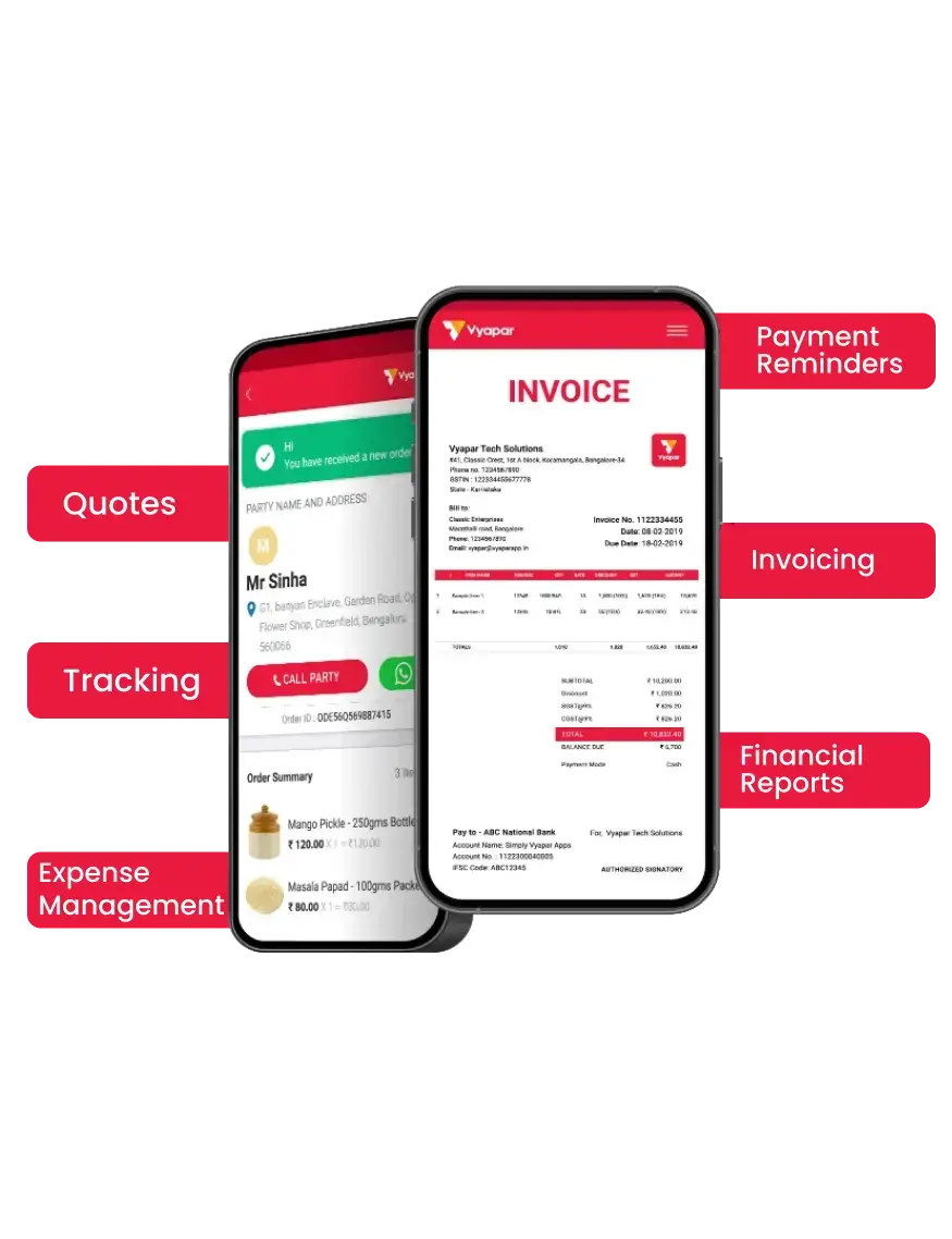 Vyapar mobile app Beyond inventory