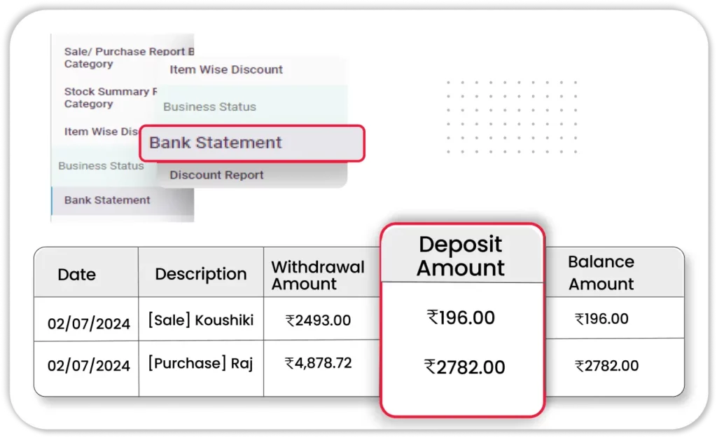 Easy li validate bank statement with custom accounting app