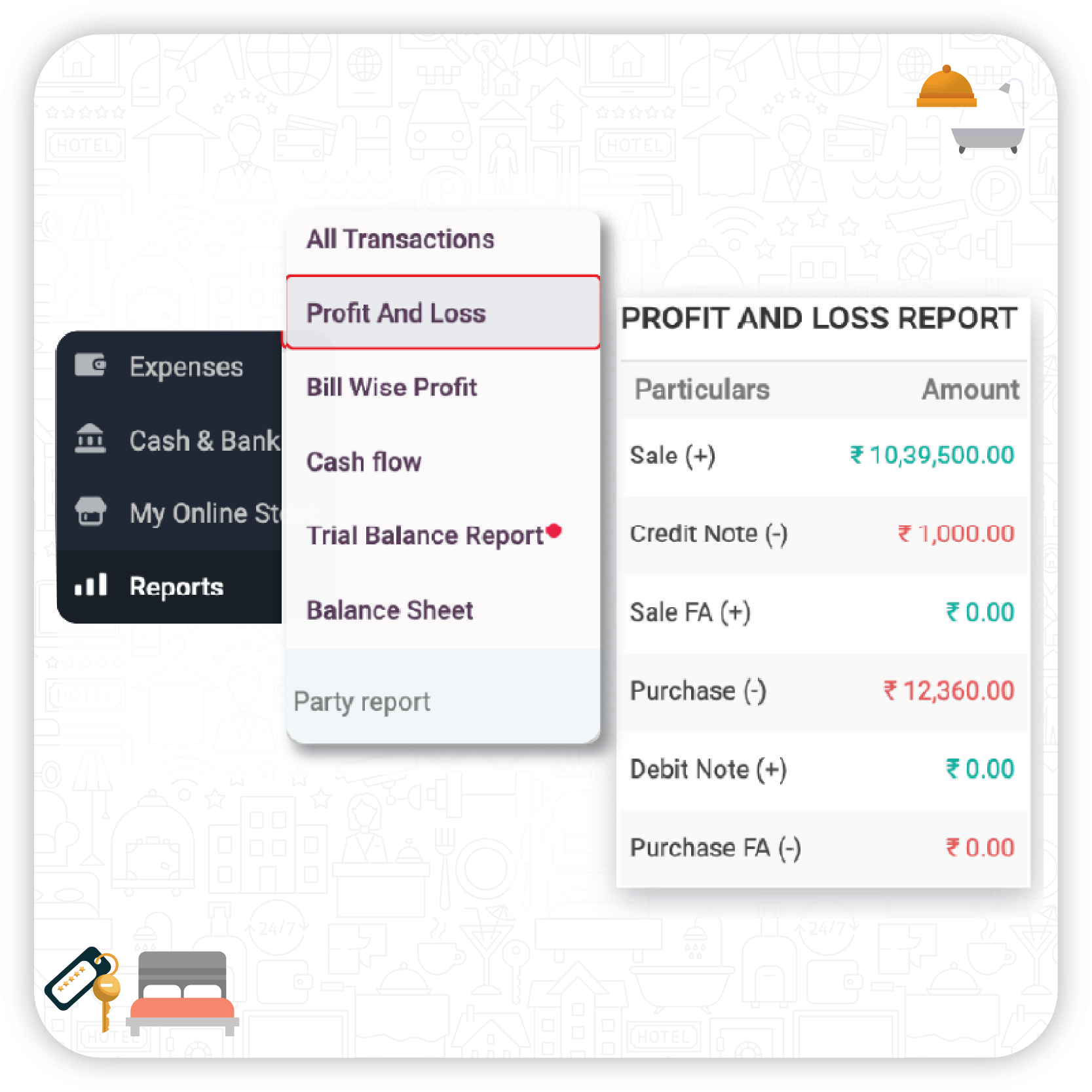 Automated Financial Management Feature of Accounting software for hospitality industry