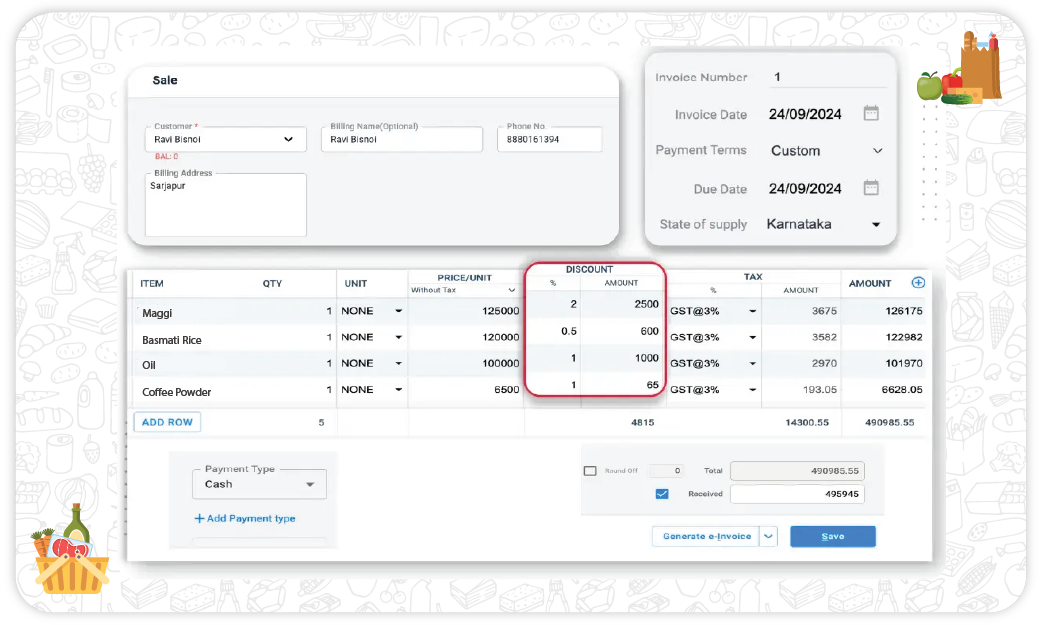 Discount and Offer Management - Grocery Store Inventory Software