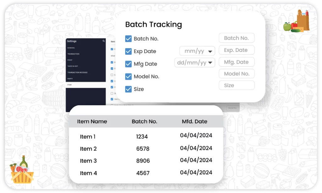 Batch and Lot Tracking - Grocery Store Inventory Software