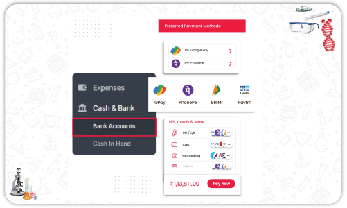 Multi Mode Payment Acceptance - Lab Inventory Software