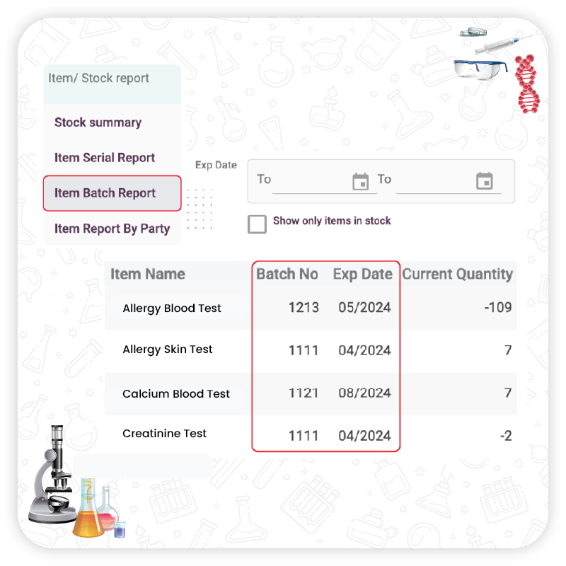 Batch and Expiry Management