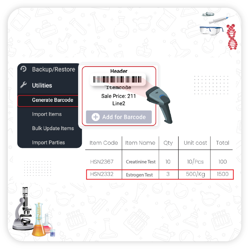 Barcode Integration for Quick Access