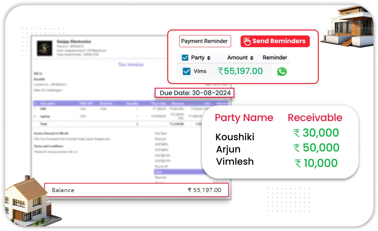 Automated Payment Reminders - Real Estate Accounting Software