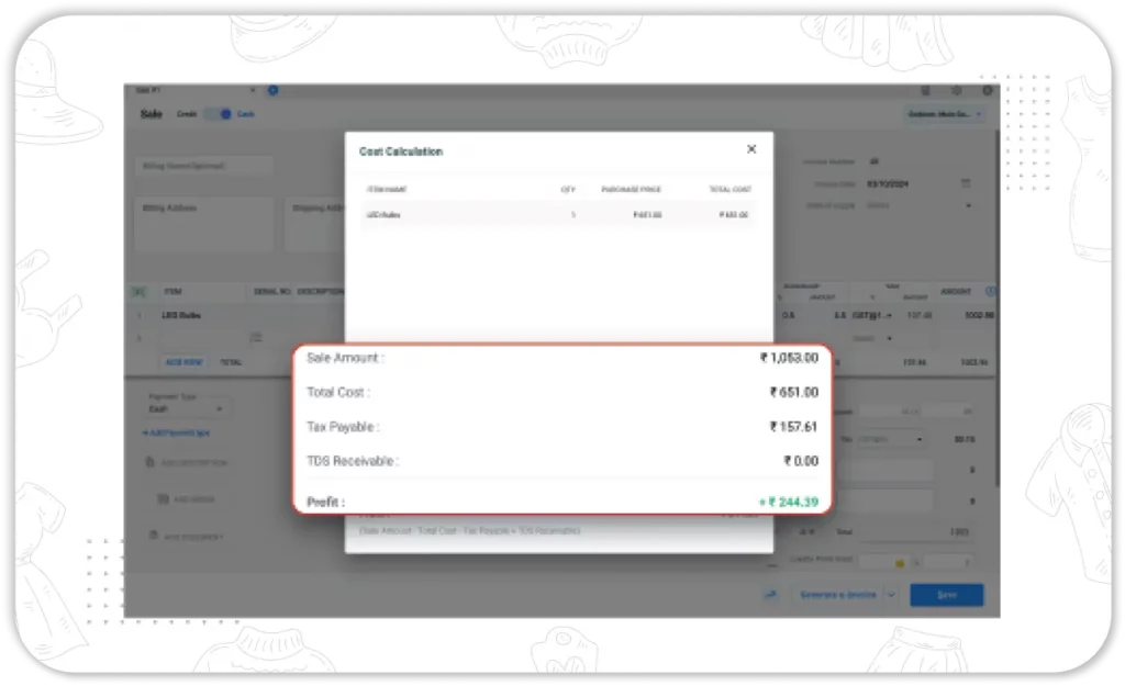 Profit Margin Calculator - Clothing Inventory Management