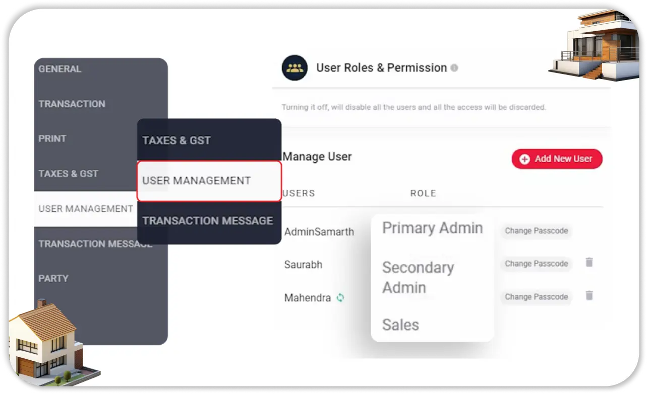 User Role Management for Teams - Real Estate Accounting Software