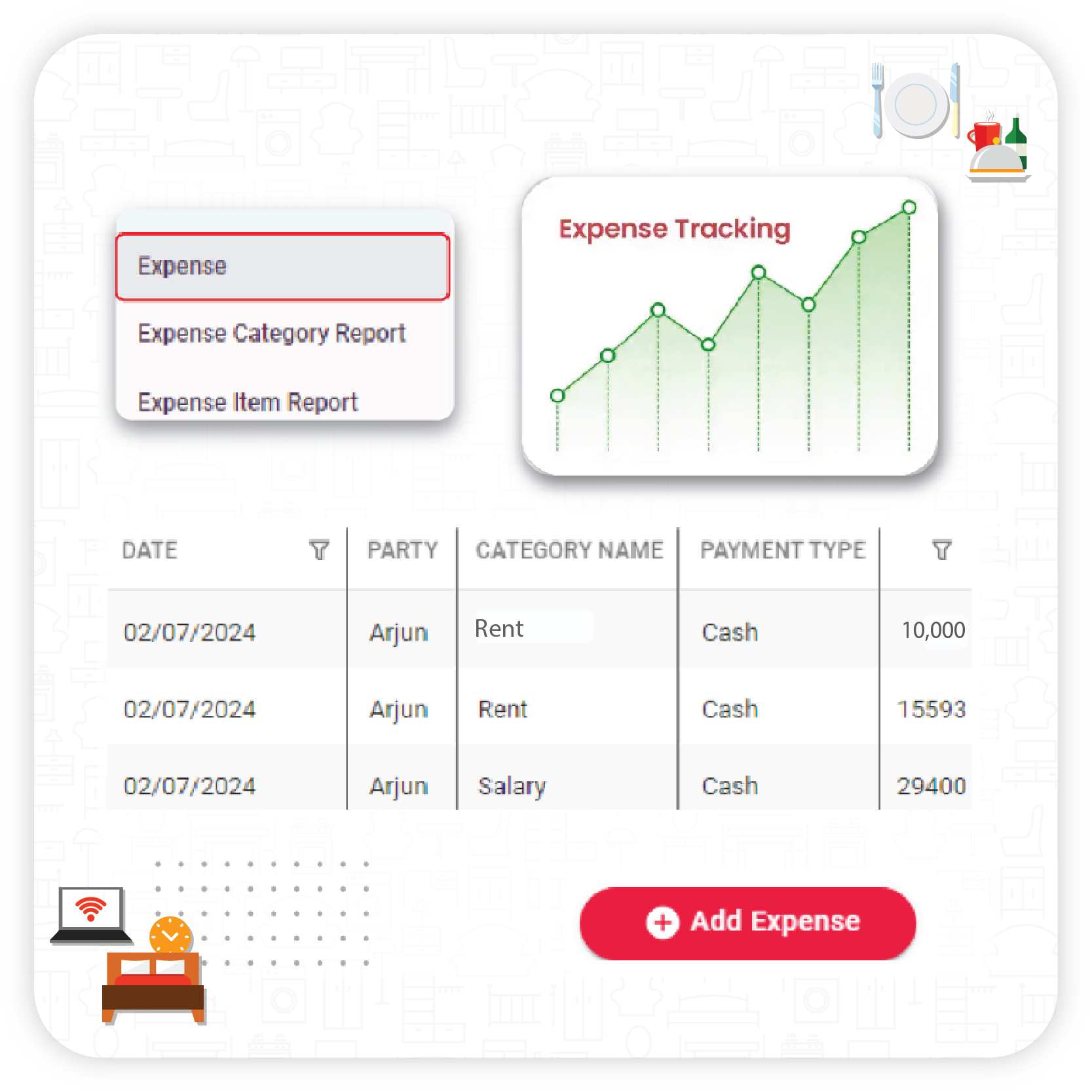 Cafe accounting software expense tracking