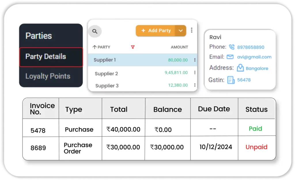 Supplier and Customer Management