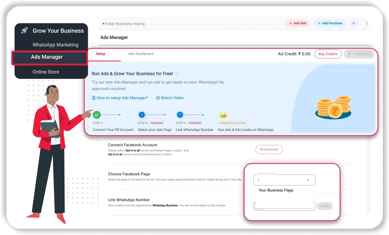 Select Facebook Ad Account