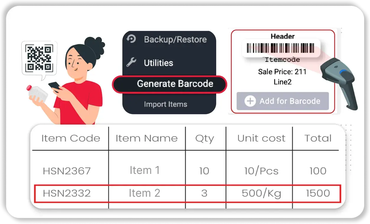 Barcode-Based Invoicing for Faster Billing