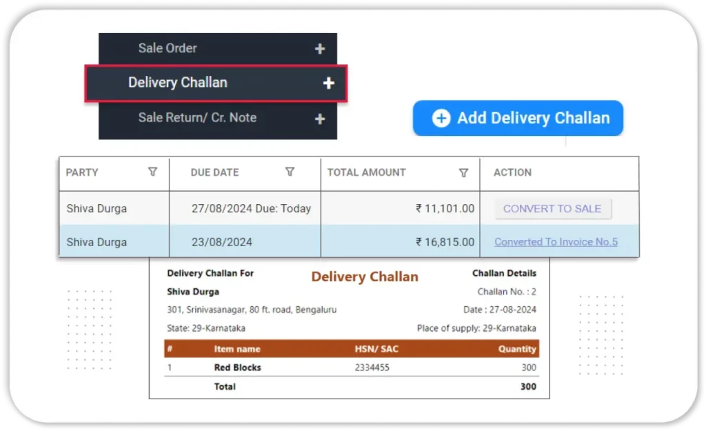 Delivery Challan Management for Easy Shipment Tracking