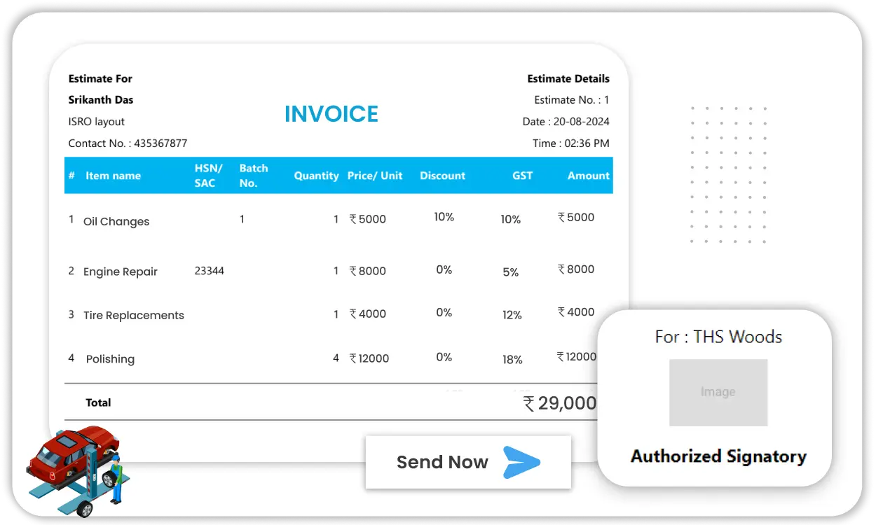 Digital Signatures on Invoices created on Vyapar