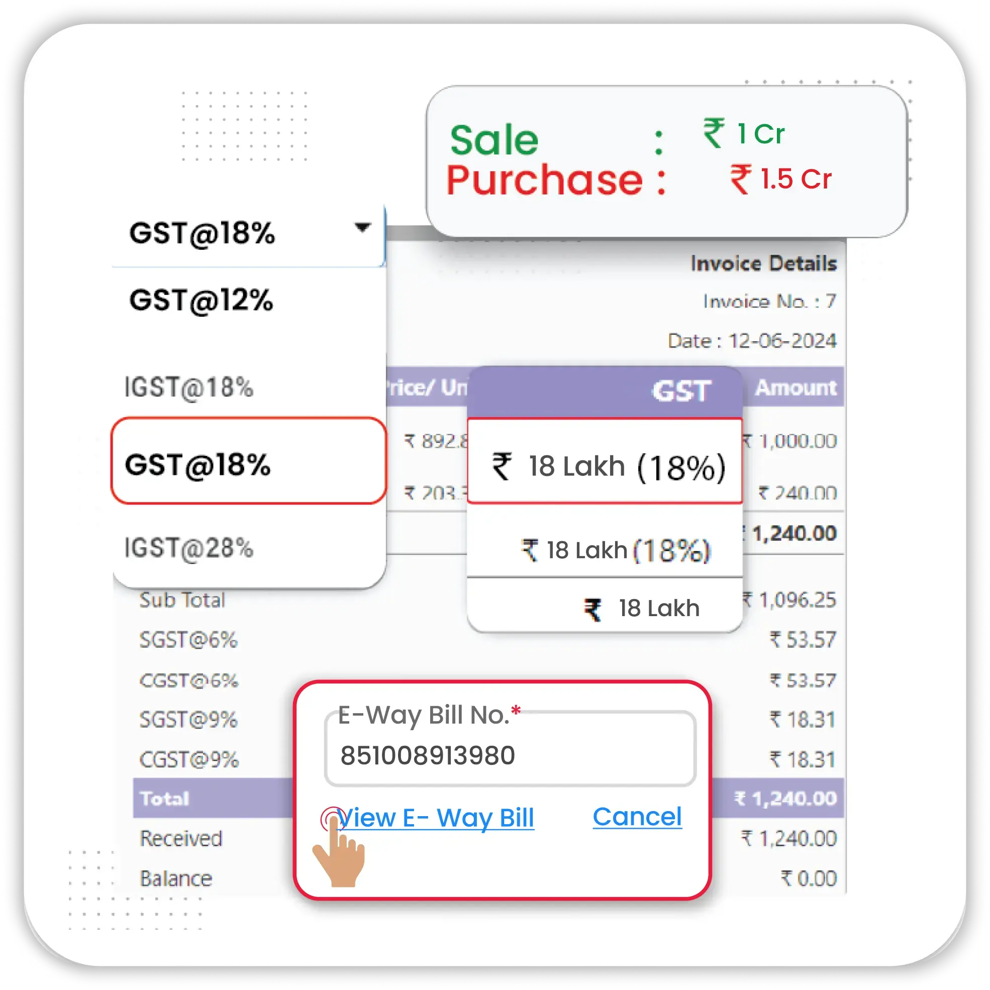 GST compliant invoicing of Vyapar App