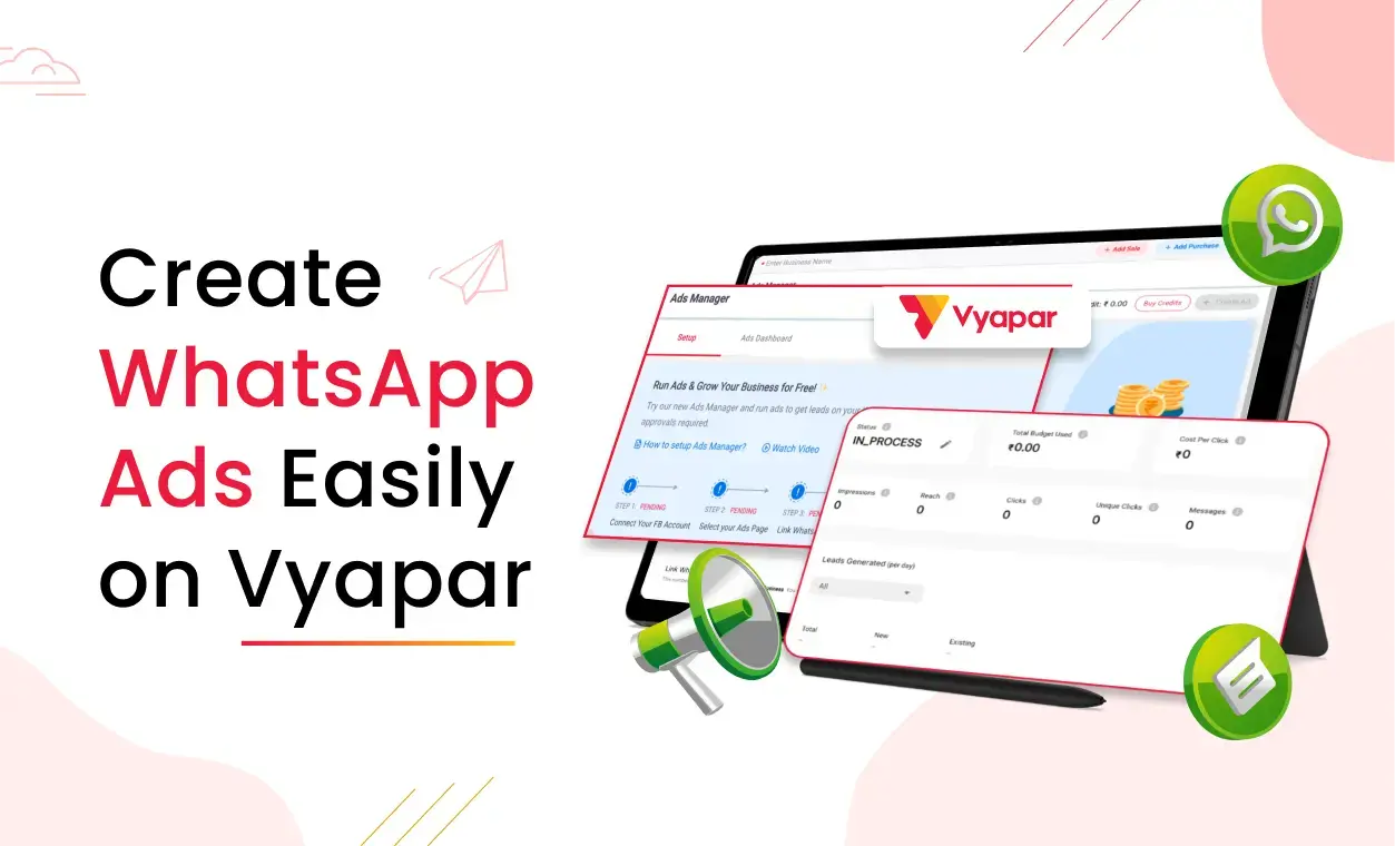 WhatsApp Ad in Vyapar