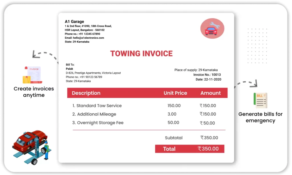 Roadside Assistance Billing Feature