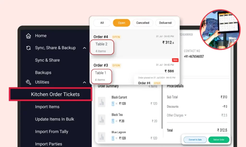 POS Machine For Restaurant Smart Billing Point Of Sale