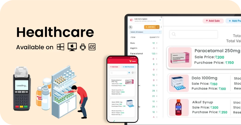 Vyapar app for healthcare industry