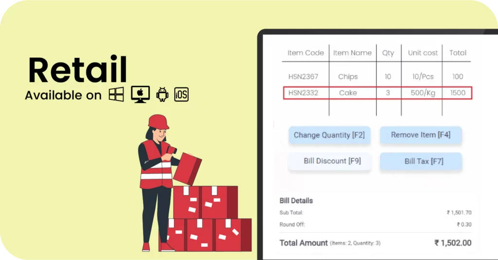 Vyapar invoicing solution for retail industry