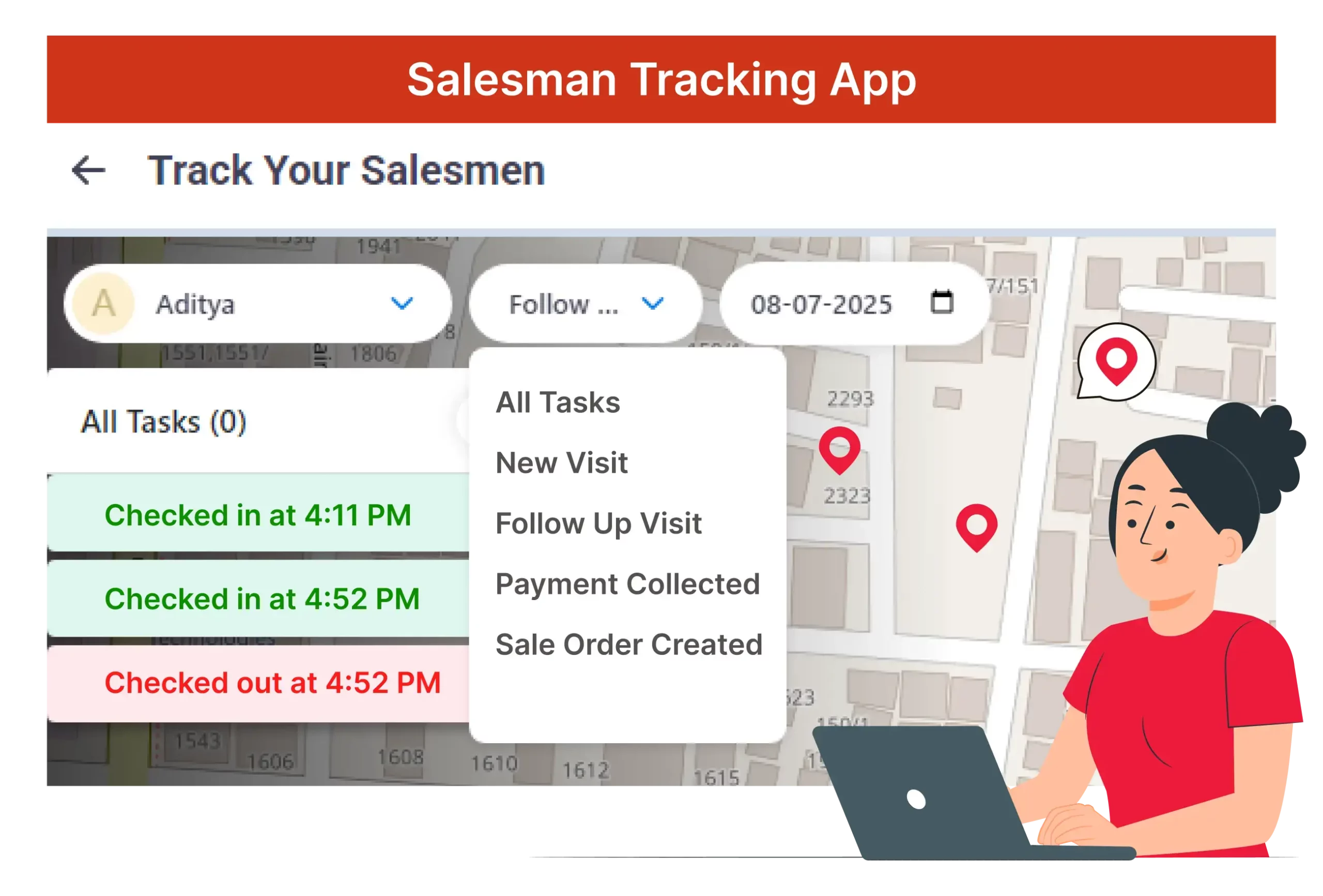 Salesman Tracking App | Software