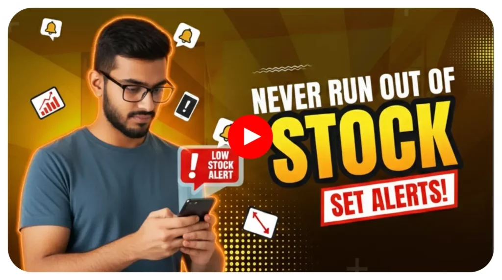 How to set low inventory alert