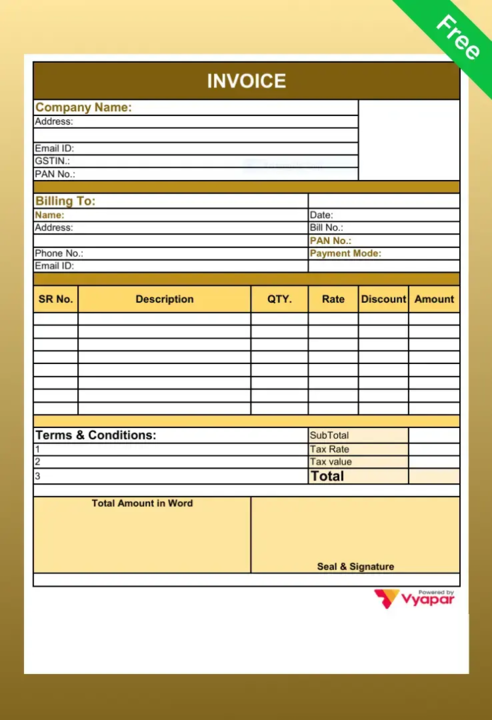 Invoice with Logo