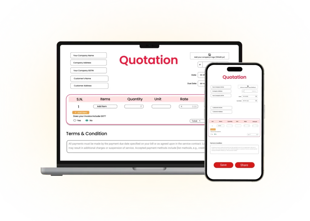 Quotation Maker Tool
