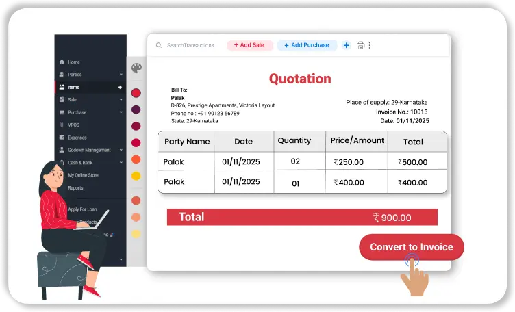 Convert Quotes to Invoices in 1-Click