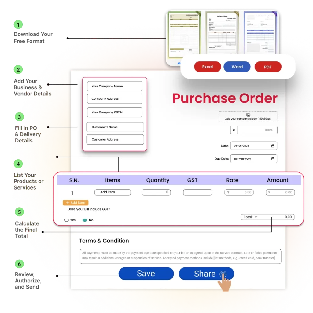 How to Make a Purchase Order