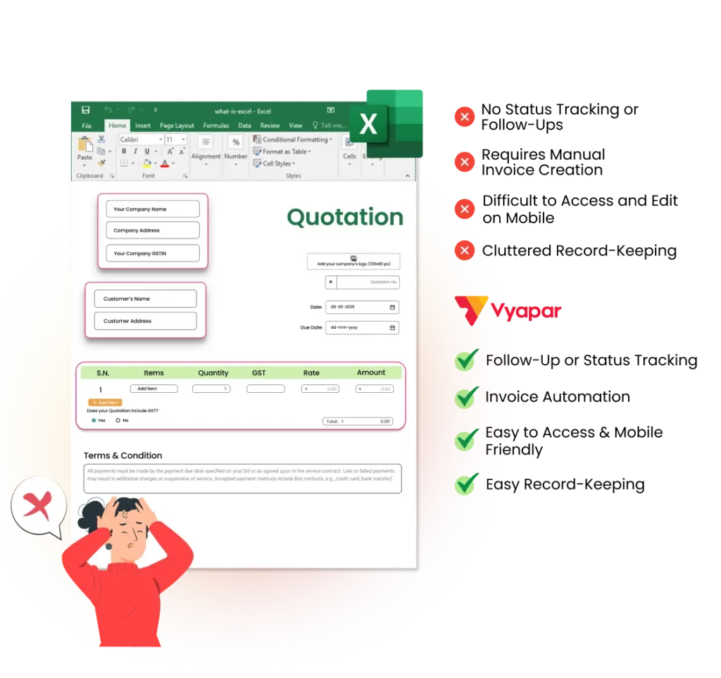Limitations & Challenges of Using Static Excel Quotation Files