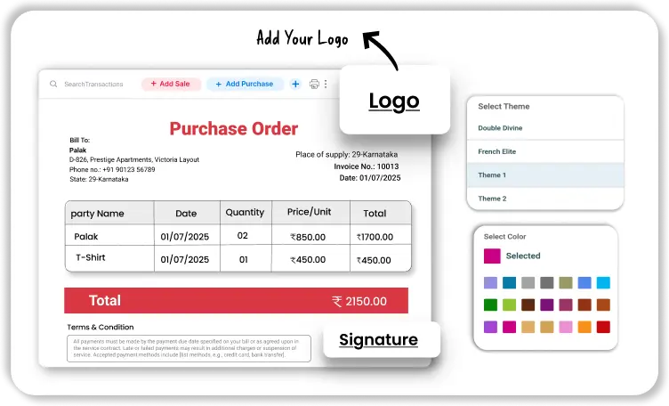 Create Professional POs in Seconds