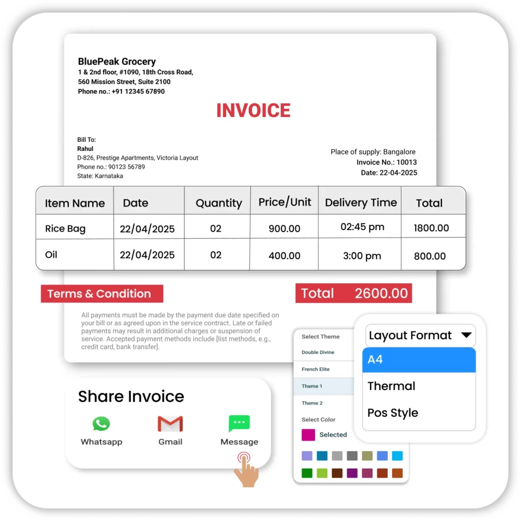 Professional & Customizable Invoicing