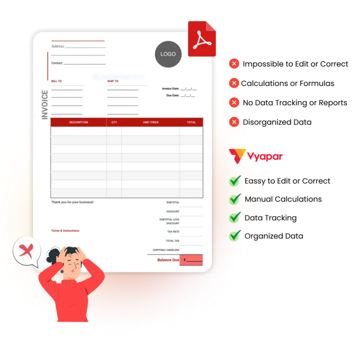 Limitations & Challenges of a PDF Bill Format