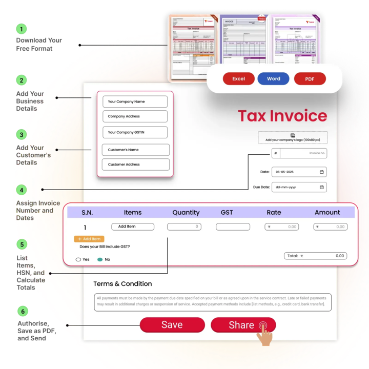 How to Make a GST Bill
