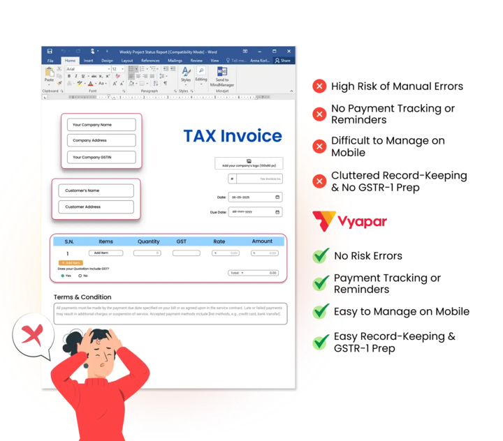 Limitations & Challenges of Static Invoice Templates
